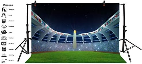 5x3ft Gece Aydınlatma Olimpiyat Stadyumu Zemin Portreler Bayrakları Podyum Olimpiyatı Yarışması Alan Çayır Şampiyonası Spor