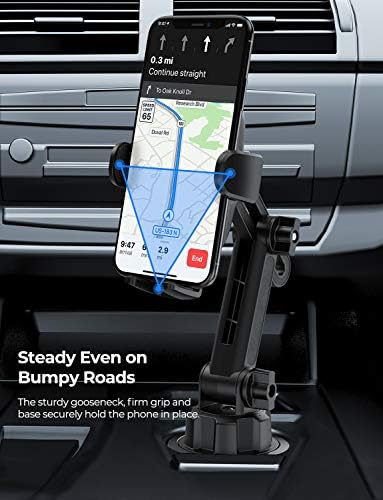 Araba için Bardak Telefon Tutucu, Evrensel Uzatılabilir Taban ve Ayarlanabilir Bardak telefon tutucu Dağı iPhone 13 12 11 Pro