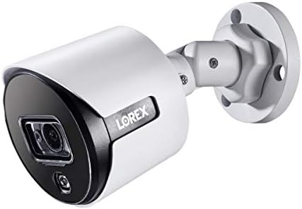 Lorex C881DA Renkli Gece Görüşlü 4K Ultra HD Analog Aktif Caydırıcılık Güvenlik Bullet Kamera, 2,8 mm, 135ft IR NV, IP67, Beyaz,