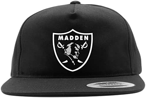 Siyah Snapback Raiders Madden Logo Şapka