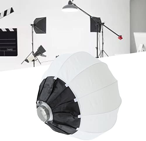 Adsire Fener Tarzı Katlanabilir Softbox, 360° Tüm Yuvarlak yumuşak ışık Basit Kullanım Top şekli yumuşak Kutu için Mikro Film