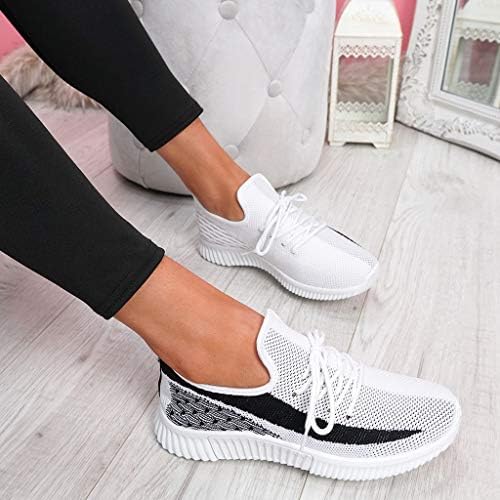 VKVWIV kadın Platformu Sneakers Bayan Kaymaz koşu ayakkabıları Atletik Tenis Sneakers Nefes yürüyüş ayakkabısı