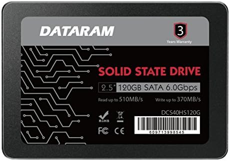 DATARAM 120 GB 2.5 SSD Sürücü Katı Hal Sürücü HP MT20 ile Uyumlu