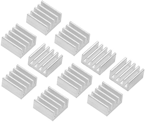 Walfront 10 adet Alüminyum Çip Isı Lavabolar Termal Yapıştırıcı ile 3 Boyutlu Yazıcı için Hızlı Isı Dağılımı A4988