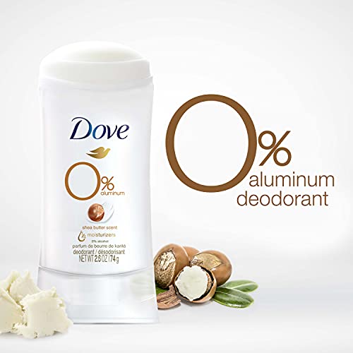 Dove 0 % Alüminyum Deodorant Sopa tahriş edici Olmayan Deodorant Koltukaltı Bakımı için Shea Yağı Nazik Alüminyum Ücretsiz