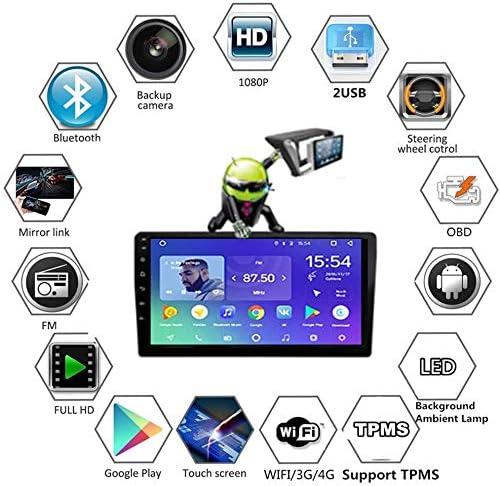 KIA Soul 2010-2013 için Android 10.0 Araba Stereo Çift Din GPS Navigasyon 9 İnç Kafa Ünitesi MP5 Multimedya Oynatıcı Radyo