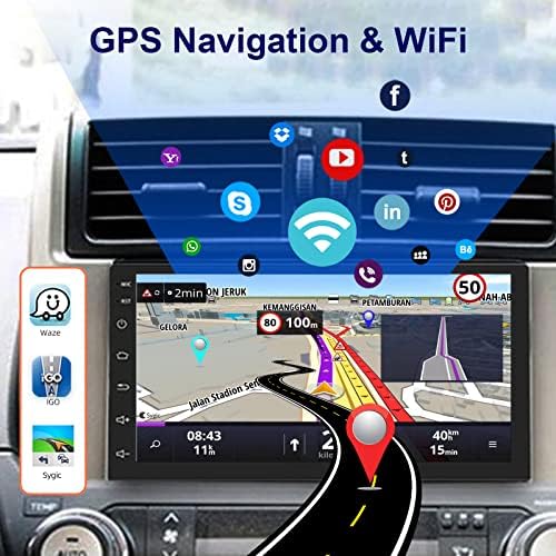 [2G + 32G] Android Çift Din Araba Stereo GPS ile 7 İnç HD Dokunmatik Ekran Araba Radyo Bluetooth Kafa Ünitesi Destek Navigasyon