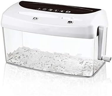 TUCY El Parçalayıcı, taşınabilir Plastik Kağıt Parçalayıcı Masaüstü Mini Parçalayıcı Parçalayabilir A4 Kağıt Rendelenmiş Kart
