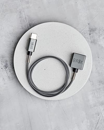 BRİK Manyetik USB-C Şarj Kablosu-C Tipi Şarj Kablosu-Evrensel Tasarım-Eloksallı Metal - 18in (2'li Paket)