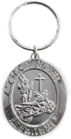 St. Christopher Benimle Motosiklet Madalyası Anahtarlık BH010