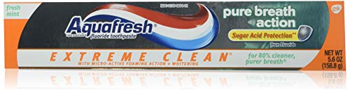 Aquafresh Extreme Clean Pure Breath Action, Taze Nane, 5,6 Ons, 2'li Paket