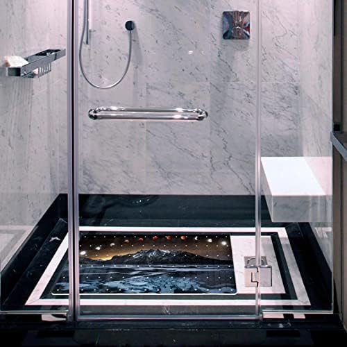 Büyüleyici Gezegen Kaymaz banyo paspası Yumuşak PVC Banyo Bathmat Güçlü Vantuz Banyo Aksesuarları duş matı 40x15. 7