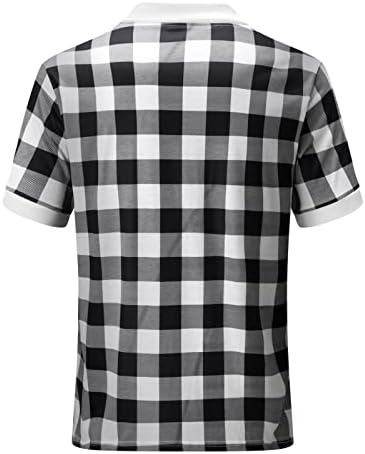 Erkek Gömlek Rahat Şık Rahat Fermuar Turn - Aşağı Yaka Bluz Polka Dot Baskı Polos Vintage T Shirt
