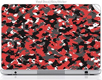 Dizüstü VİNİL ÇIKARTMASI Sticker Cilt Baskı Kırmızı & Siyah Kentsel Camo Özel Chromebook 14-x010nr uyar