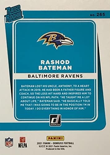 Baltimore Ravens 2021 Donruss Fabrika Mühürlü 10 Kart Takım Seti Lamar Jackson ve 3 Puan Çaylaklar Artı