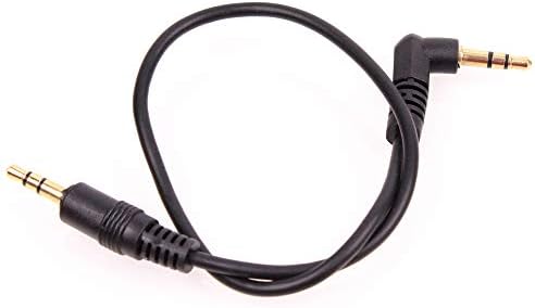 CamDesign 12 - in 3.5 mm (1/8) TRS Erkek TRS Erkek Dik Açı Stereo Ses Kablosu 90° Gömme Bağlantılar için Konektör Eğimli Adım