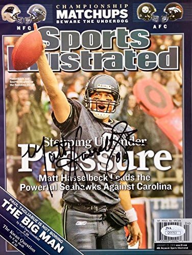 Matt Hasselbeck Sports Illustrated (23 Ocak 2006) İmzalı NL Dergisi Jsa-İmzalı NFL Dergileri