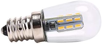 LED Ampul E12 220 V E12 LED Yüksek Parlak Cam Gölge Lamba Saf Sıcak Beyaz Aydınlatma için Dikiş Makinesi Buzdolabı