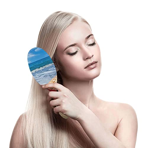 Sahil Kabuklu Baskı hava yastığı Saç Fırçası Profesyonel Saç Tarak hava yastığı Tarak Kadın Kızlar Bayanlar İçin Saç Fırçası