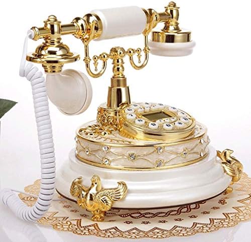 UXZDX CUJUX Antika Telefon, sabit Dijital Vintage Telefon Klasik Avrupa Retro Sabit Telefon Kablolu Asılı Kulaklık ile Ev Otel