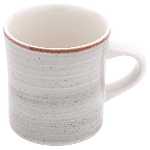 Porselen Kahve Kupa alın, 11 Ons, Gri (12 Set)