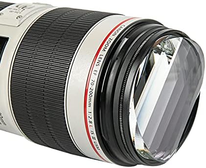 Yeleı Kamera Lens Filtresi 77mm Kaleydoskop Cam Prizma Tekrarlanan Renkli Görüntüler Optik Cam SLR Aksesuarları Değişken Sayıda