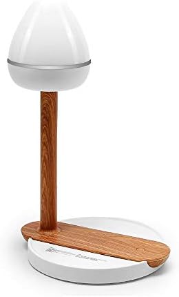 WNDFX sevimli moda ahşap tahıl Led göz koruması masa küçük masa lambası akıllı yaratıcı ışık ayarlanabilir 18 LED ışıkları