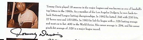 Tommy Davis İmzalı Program Sayfası Dodgers-İmzalı NFL Dergileri