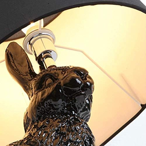 WNDFX Sevimli Yaratıcı Hayvan Modelleme Reçine Masa Lambası Ayarlanabilir Moda Kumaş Lamba İskandinav Sanat Tavşan Masa Lambası