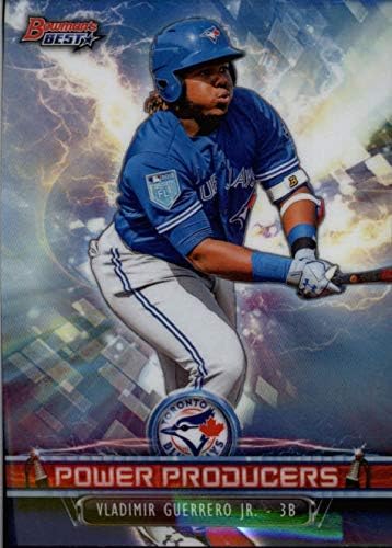 2018 Bowman'ın En İyi Güç Üreticileri PP-VGJ Vladimir Guerrero Jr. Toronto Blue Jays Resmi MLB Beyzbol Ticaret Kartı Ham