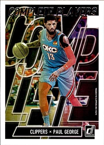 2019-20 Donruss Komple Oyuncular 14 Paul George Los Angeles Clippers NBA Basketbol Ticaret Kartı