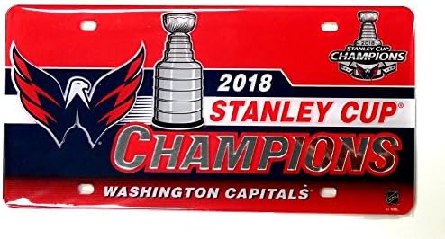 Stockdale Washington Başkentleri 2018 Şampiyonlar SD Lazer Etiketi Premium Akrilik Kakma Plaka Hokeyi Stanley Kupası