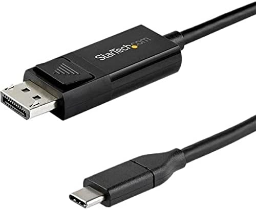 StarTech.com 6ft (2m) USB C'den DisplayPort 1.4 Kablosuna 8K 60Hz / 4K-Çift Yönlü dp'den USB-C'ye veya USB-C'den Dp'ye Geri