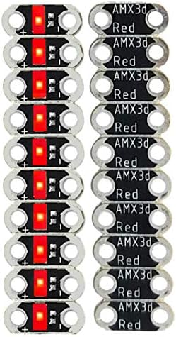 AMX3d Lilypad Arduino Renkli Led'ler-Lilypad E-Tekstil ve Giyilebilir Projeler için Dahili Dirençli Mavi Mücevher LED, 10'lu
