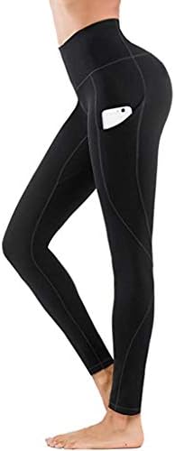 AODONG Yoga Pantolon Kadınlar için, Yeyameı Yüksek Bel Tayt Kadınlar için Karın Kontrol Egzersiz Koşu Yoga Tayt ile Cepler
