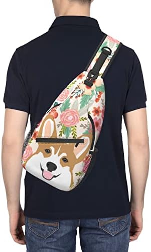 Köpek Unisex Göğüs Çanta Crossbody tek kollu sırt çantası Seyahat Yürüyüş Sırt Çantası Crossbody omuzdan askili çanta İçin