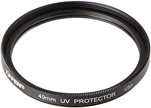 Tiffen 49BPM12 49mm Siyah Pro-Sis 1/2 Filtre ve 49UVP 49mm UV Koruma Kamera Lens Filtresi, Siyah