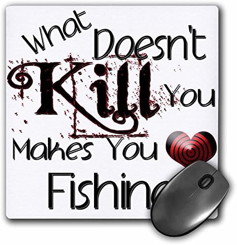 3dRose Ne Balıkçılık Mouse Pad Öldürmez (mp_185989_1)