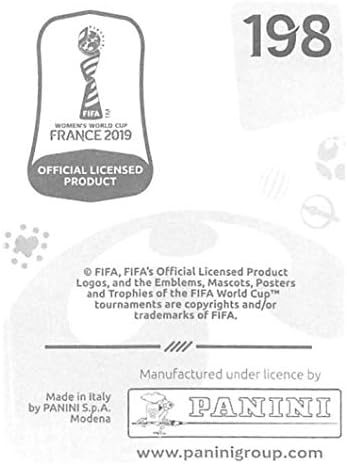 2019 Panini FIFA kadınlar Dünya Kupası Fransa Etiket 198 Sara Gama İtalya Mini (Küçük) Etiket Ticaret Kartı