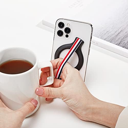 Apple MagSafe Kılıfı için Sinjimoru Manyetik Yün Bantlı Telefon Tutacağı, iPhone 12 Pro ve iPhone 13 Serisi ile Uyumlu MagSafe