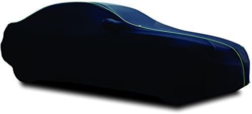 TPH MİCROLİTE Pürüzsüz Kadife Bitmiş Özelleştirilmiş fit Yarı - Açık SİYAH araba kılıfı ile Yeşil Boru Tesla Modeli 3 için