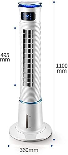 Jusaburo Yer Vantilatörü Klima Fanı Soğutucu,3 Vitesli Ünite Sessiz Nemlendirici Sisleme Fanı,Akıllı Geniş Ekranlı, 80° Geniş