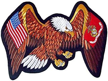 Marines Kartal Amerikan Bayrağı Büyük Arka Yama 13.5 X 10