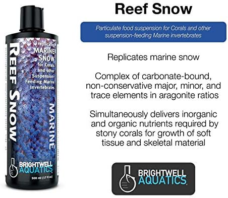 Brightwell Aquatics Reef Snow-Mercanlar ve Diğer Deniz Omurgasızları için Deniz Karını Çoğaltır