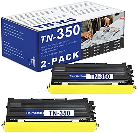 TN-350 TN350 (2 Paket Siyah) Toner Kartuşu Değiştirme için Brother DCP-7010 7020 7025 IntelliFax 2820 2910 2920 2850 MFC-7220