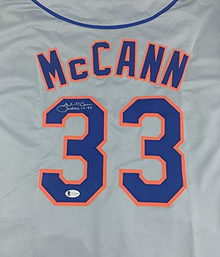 James McCann, Beckett COA ile İmzalı Gri Beyzbol Forması İmzaladı - Beden XL