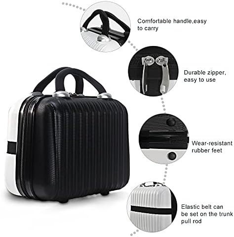 Makyaj Seyahat Çantası Sert kozmetik düzenleyici Çantası Küçük makyaj çantası Kutusu Retro Mini ABS Taşıma Bavul Kadınlar Kızlar