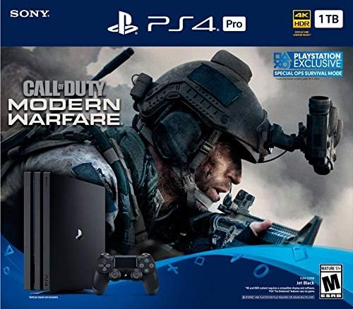 Yeni Sony PlayStation 4 Pro 2 TB Konsolu Call of Duty: Modern Warfare Paketi / 4 K TV Oyun / DualShock 4 Kablosuz Denetleyici