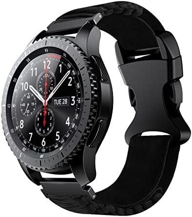FAFAN Tutuşunu Watch Band Samsung için Uygun 22mm Akıllı saat Kayışı Naylon Kayış 160mm-220mm Quickfit İş Eğlence ve İş Günler