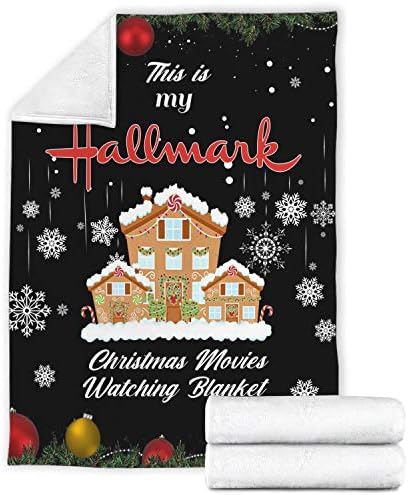 Noel Siyah bebek battaniyesi-Bu Benim Noel Film İzlerken Battaniye-Yumuşak Kar Evi Flanel Battaniye Kanepe Yatak Kanepe Hediye